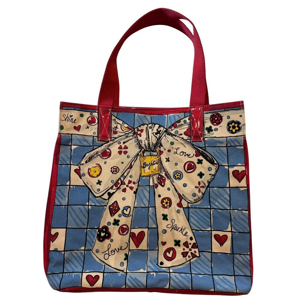 Brighton Red and Blue Tote Bag